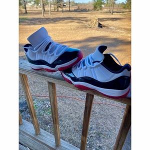 Jordan Retro 11 Low "Concord Bred" (Size 12) (Red / Black / White)